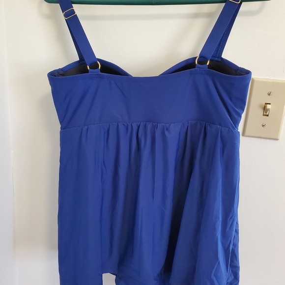 Athena 1 piece bathing suit, blue 🩱 SZ 10 - Picture 5 of 7